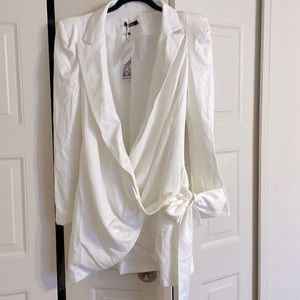 White blazer dress